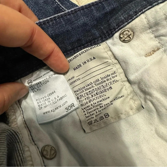 NWT AG Adriano Goldschied 30 The Legging Ankle Super Skinny Ankle Distressed - Picture 4 of 7